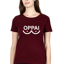 Load image into Gallery viewer, Oppai T-Shirt for Women-Maroon-Ektarfa.online
