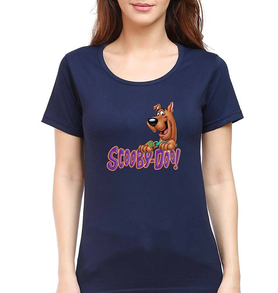 Scooby Doo T-Shirt for Women-Navy Blue-Ektarfa.online