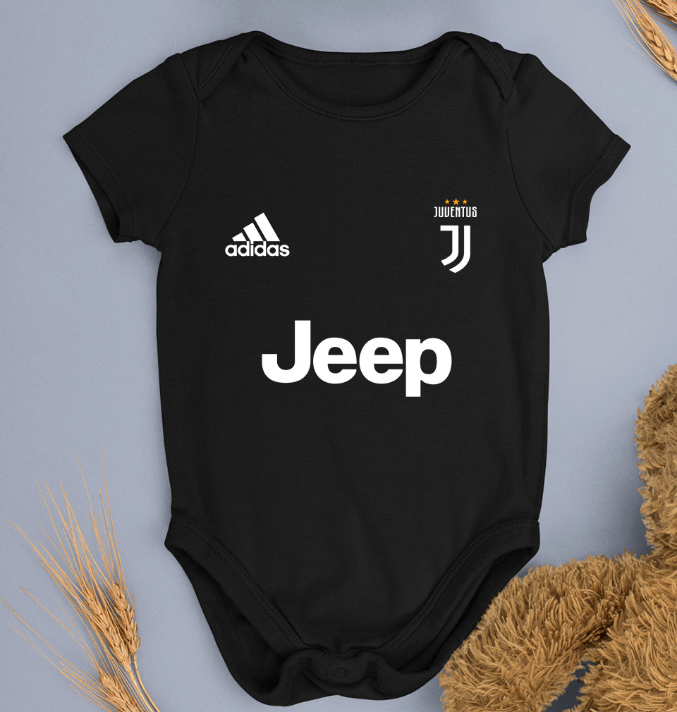 Juventus F.C. 2021-22 Kids Romper For Baby Boy/Girl-0-5 Months(18 Inches)-Black-Ektarfa.online