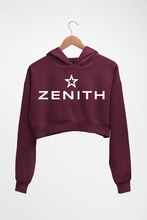 Load image into Gallery viewer, Zenith Crop HOODIE FOR WOMEN-Maroon-Ektarfa.online
