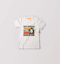 Load image into Gallery viewer, Penguin Dad Kids T-Shirt for Boy/Girl-White-Ektarfa.online
