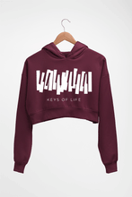 Load image into Gallery viewer, Piano Crop HOODIE FOR WOMEN-Maroon-Ektarfa.online
