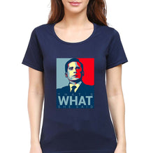 Load image into Gallery viewer, Michael Scott T-Shirt for Women-Navy Blue-Ektarfa.online
