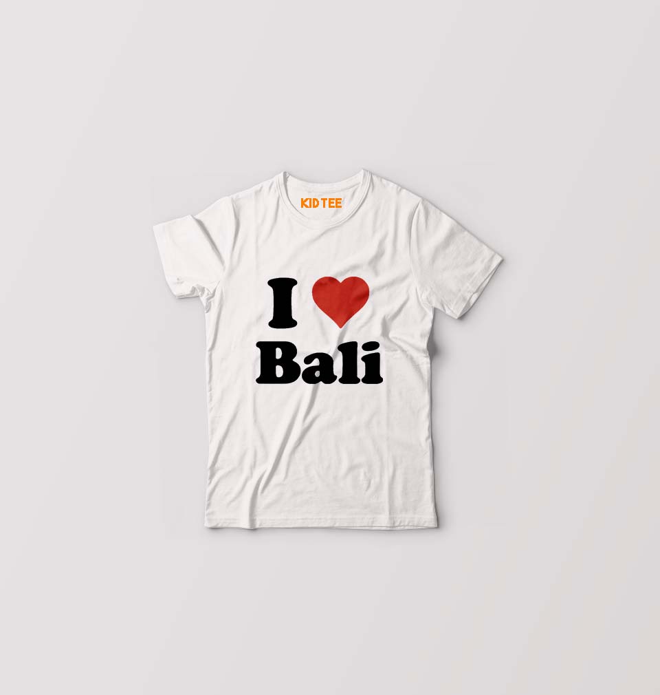 I Love Bali Kids T-Shirt for Boy/Girl-White-Ektarfa.online