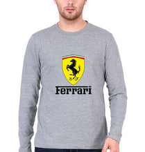 Load image into Gallery viewer, Ferrari Full Sleeves T-Shirt for Men-Grey Melange-Ektarfa.online
