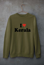 Load image into Gallery viewer, I Love Kerala Unisex Sweatshirt for Men/Women-Olive Green-Ektarfa.online
