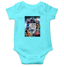 Load image into Gallery viewer, Justice League Kids Romper Kids Romper For Baby Boy/Girl-0-5 Months(18 Inches)-Sky Blue-Ektarfa.online
