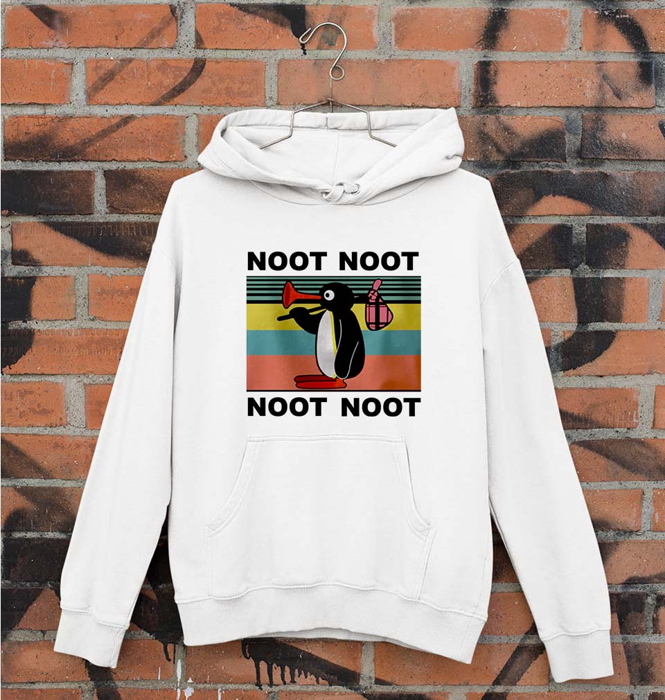 Pingu Unisex Hoodie for Men/Women-White-Ektarfa.online