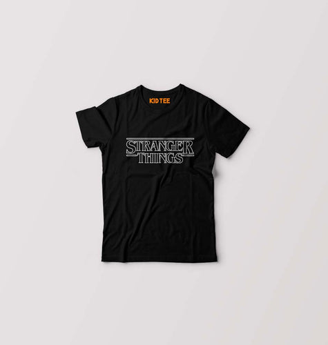 Stranger Things Kids T-Shirt for Boy/Girl-Black-Ektarfa.online