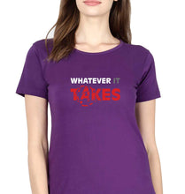 Load image into Gallery viewer, Avengers Whatever it Takes T-Shirt for Women-Purple-Ektarfa.online

