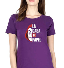 Load image into Gallery viewer, Money Heist T-Shirt for Women-Purple-Ektarfa.online
