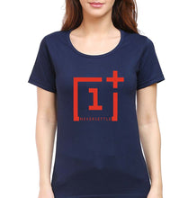 Load image into Gallery viewer, OnePlus T-Shirt for Women-Navy Blue-Ektarfa.online
