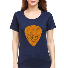 Load image into Gallery viewer, Guitar T-Shirt for Women-Navy Blue-Ektarfa.online
