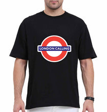 Load image into Gallery viewer, London Calling Oversized T-Shirt for Men-Black-Ektarfa.online
