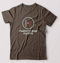 Load image into Gallery viewer, Twenty one pilots T-Shirt for Men-Olive Green-Ektarfa.online
