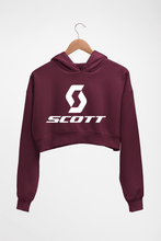 Load image into Gallery viewer, Scott Sports Crop HOODIE FOR WOMEN-Maroon-Ektarfa.online

