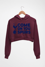 Load image into Gallery viewer, Tottenham Hotspur (Spurs) Crop HOODIE FOR WOMEN-Maroon-Ektarfa.online
