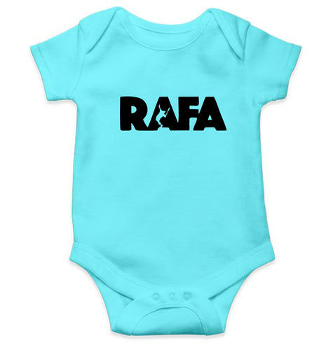 Rafael Nadal (RAFA) Kids Romper For Baby Boy/Girl-0-5 Months(18 Inches)-Sky Blue-Ektarfa.online