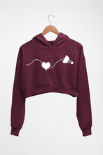 Load image into Gallery viewer, Badminton Crop HOODIE FOR WOMEN-Maroon-Ektarfa.online
