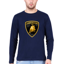Load image into Gallery viewer, Lamborghini Full Sleeves T-Shirt for Men-Navy Blue-Ektarfa.online
