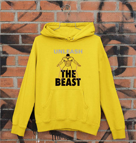 Gym Beast Unisex Hoodie for Men/Women-Mustard Yellow-Ektarfa.online