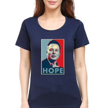 Load image into Gallery viewer, Elon Musk Hope T-Shirt for Women-Navy Blue-Ektarfa.online
