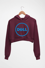 Load image into Gallery viewer, Dell Crop HOODIE FOR WOMEN-Maroon-Ektarfa.online

