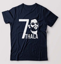 Load image into Gallery viewer, MS Dhoni 07 Thala T-Shirt for Men-Navy Blue-Ektarfa.online
