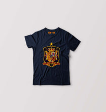Load image into Gallery viewer, Spain Football Kids T-Shirt for Boy/Girl-Navy Blue-Ektarfa.online
