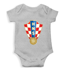 Load image into Gallery viewer, Croatia Football Kids Romper For Baby Boy/Girl-Grey-Ektarfa.online
