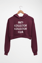 Load image into Gallery viewer, anti collector collector club Crop HOODIE FOR WOMEN-Maroon-Ektarfa.online
