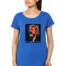 Load image into Gallery viewer, Kurt Cobain T-Shirt for Women-Royal Blue-Ektarfa.online
