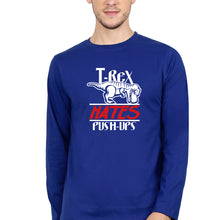 Load image into Gallery viewer, T-Rex Gym Funny Full Sleeves T-Shirt for Men-Royal Blue-Ektarfa.online
