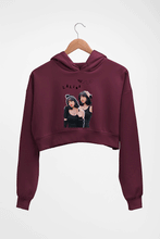 Load image into Gallery viewer, BLACKPINK Crop HOODIE FOR WOMEN-Maroon-Ektarfa.online
