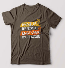 Load image into Gallery viewer, Genius Engineer T-Shirt for Men-Olive Green-Ektarfa.online
