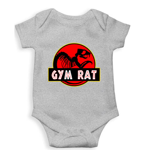 Gym Rat Kids Romper For Baby Boy/Girl-Grey-Ektarfa.online