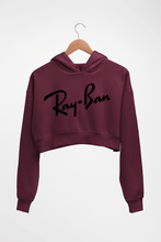 Load image into Gallery viewer, Ray-Ban Crop HOODIE FOR WOMEN-Maroon-Ektarfa.online

