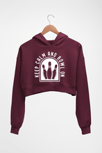 Load image into Gallery viewer, Bowling Crop HOODIE FOR WOMEN-Maroon-Ektarfa.online
