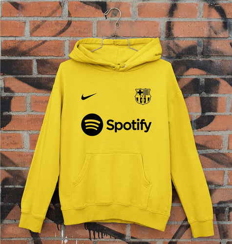 Barcelona 2022-23 Unisex Hoodie for Men/Women-Mustard Yellow-Ektarfa.online