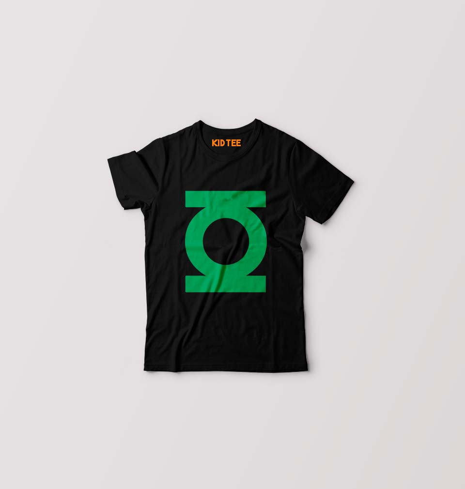 Green Lantern Kids T-Shirt for Boy/Girl-Black-Ektarfa.online