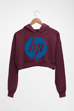 Load image into Gallery viewer, Hewlett-Packard(HP) Crop HOODIE FOR WOMEN-Maroon-Ektarfa.online
