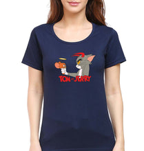 Load image into Gallery viewer, Tom and Jerry T-Shirt for Women-Navy Blue-Ektarfa.online
