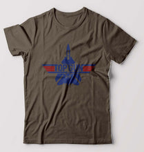 Load image into Gallery viewer, Top Gun T-Shirt for Men-Olive Green-Ektarfa.online
