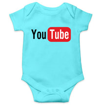 Load image into Gallery viewer, YouTube Kids Romper For Baby Boy/Girl-0-5 Months(18 Inches)-Sky Blue-Ektarfa.online
