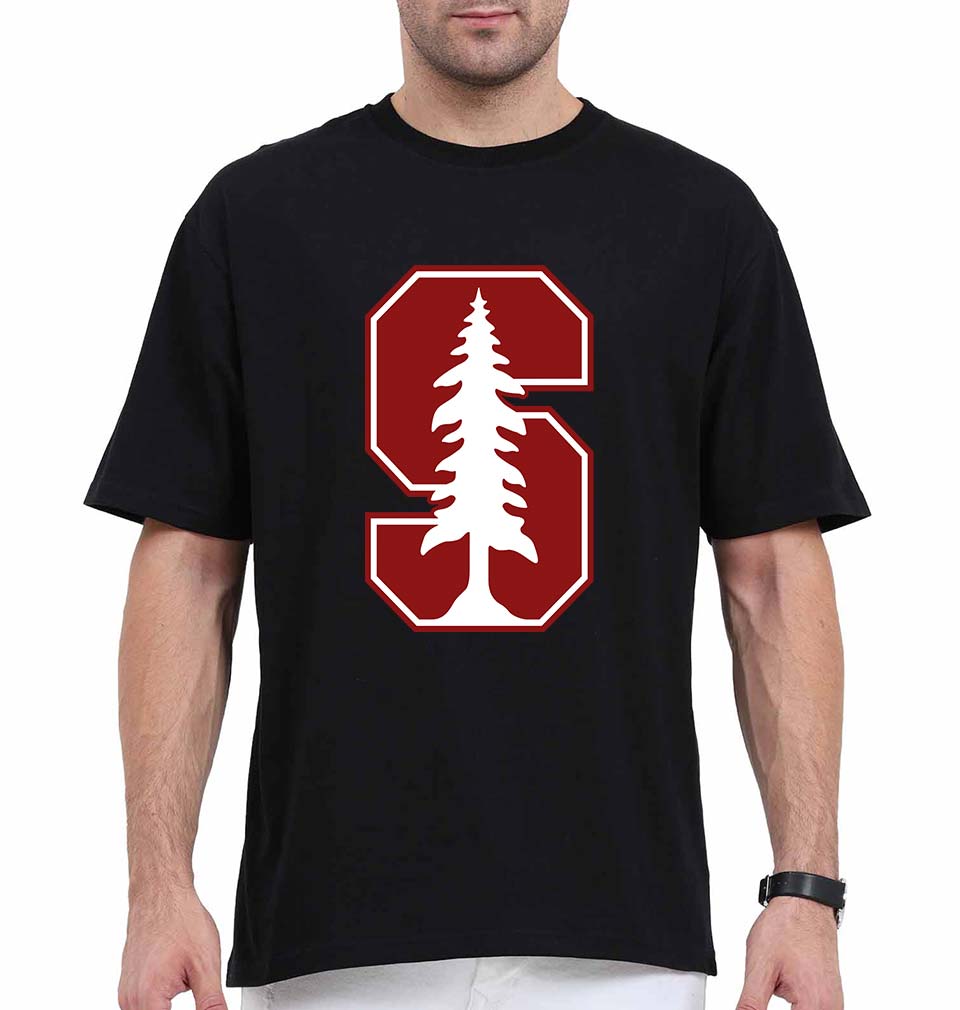 Stanford Oversized T-Shirt for Men-Black-Ektarfa.online