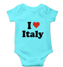 Load image into Gallery viewer, I Love Italy Kids Romper For Baby Boy/Girl-0-5 Months(18 Inches)-Sky Blue-Ektarfa.online
