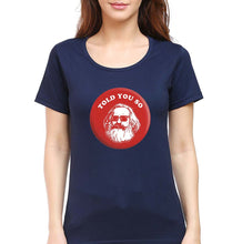 Load image into Gallery viewer, Karl Marx T-Shirt for Women-Navy Blue-Ektarfa.online
