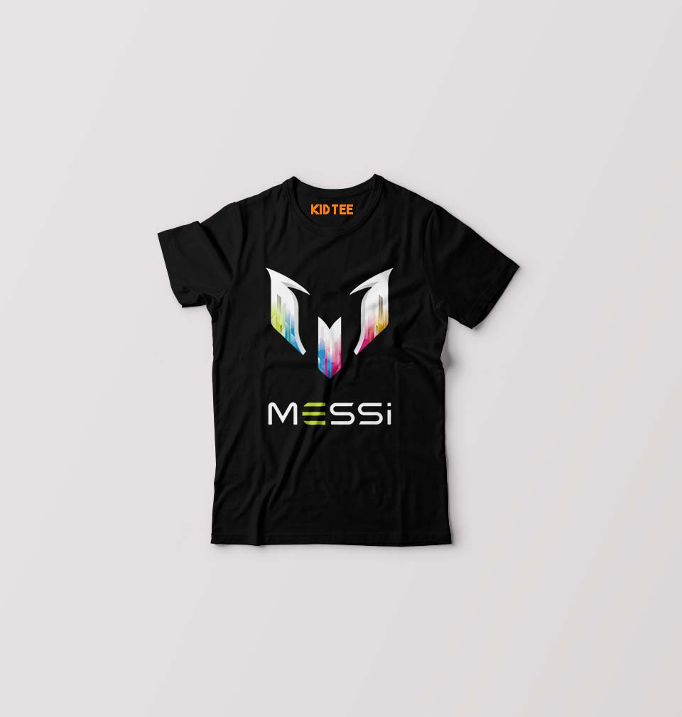 Messi Kids T-Shirt for Boy/Girl-Black-Ektarfa.online