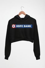 Load image into Gallery viewer, HDFC Bank Crop HOODIE FOR WOMEN-Black-Ektarfa.online
