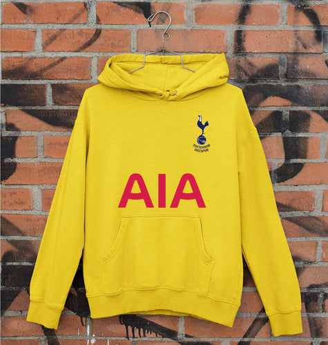 Tottenham Hotspur F.C. 2021-22 Unisex Hoodie for Men/Women-Mustard Yellow-Ektarfa.online